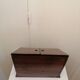 Ecritoire porte courrier  en bois massif vintage