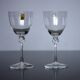 Set of two Daum glasses, Bolero model.