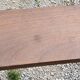 Brutalist bench of the 30s in solid mahogany