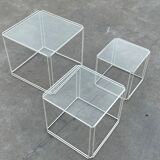 Pull out tables design Max Sauze, édited by Iscocèle