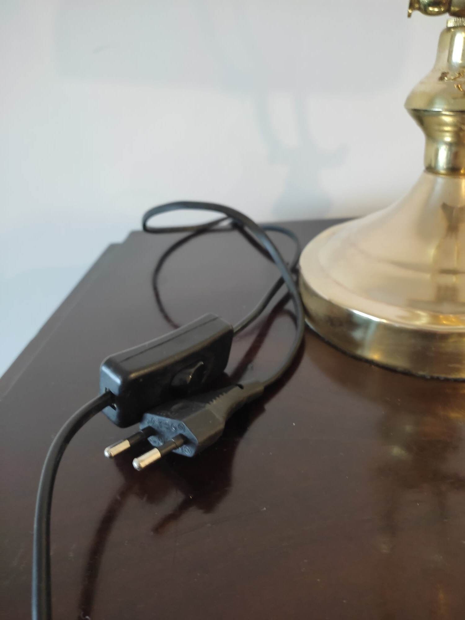Brass desk or banker lamp
