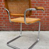 Chair Cesca model with armrests B64 in chrome