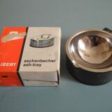 Ancien cendrier brun fumé Allibert déco vintage french ashtray 70s