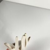 White porcelain single-stem vase