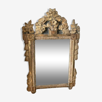 Miroir ancien bois doré  de style L XVI
