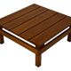 Vintage Pinewood Slatted Coffee Table Design 1970s