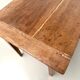 Farm table, old solid oak dough trough, France, around 1920.