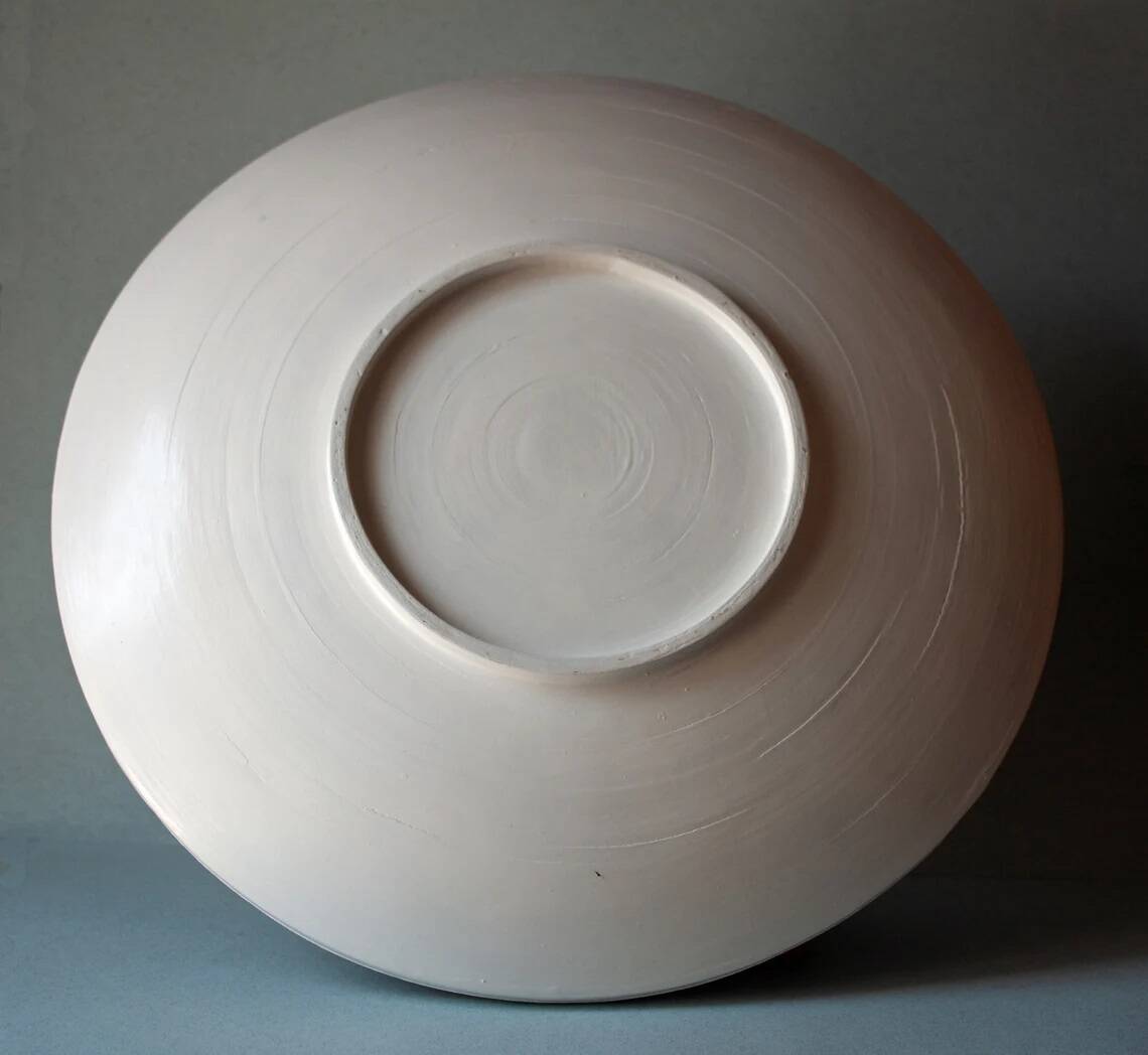 Original plate decorated with colored ceramic with the Catalan modernist trencadís technique