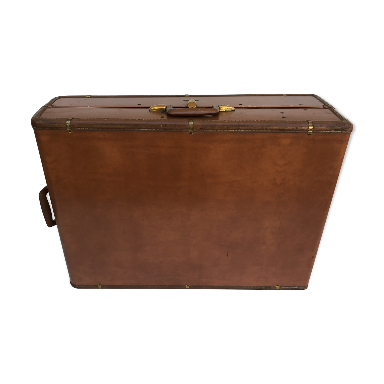 Mallette De Voyage Samsonite Rigide Marron - Ancien Modèle Avec 2 Clés - Idéale Affaires