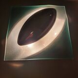 Pair of futuristic UFO wall lights