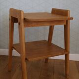 Light oak bedside table 1950