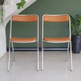 Set of vintage folding chairs