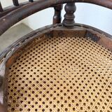 Série 4 chaises bistrot cannage Fischel n019