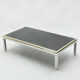Chrome and brass coffee table 1970