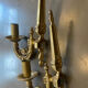 Paire d’appliques murales en bronze doré Art déco