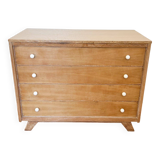 Vintage chest of drawers with round wooden handles