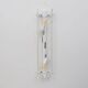Pair of Art Deco Style Brass and Textured Murano Glass Sconces