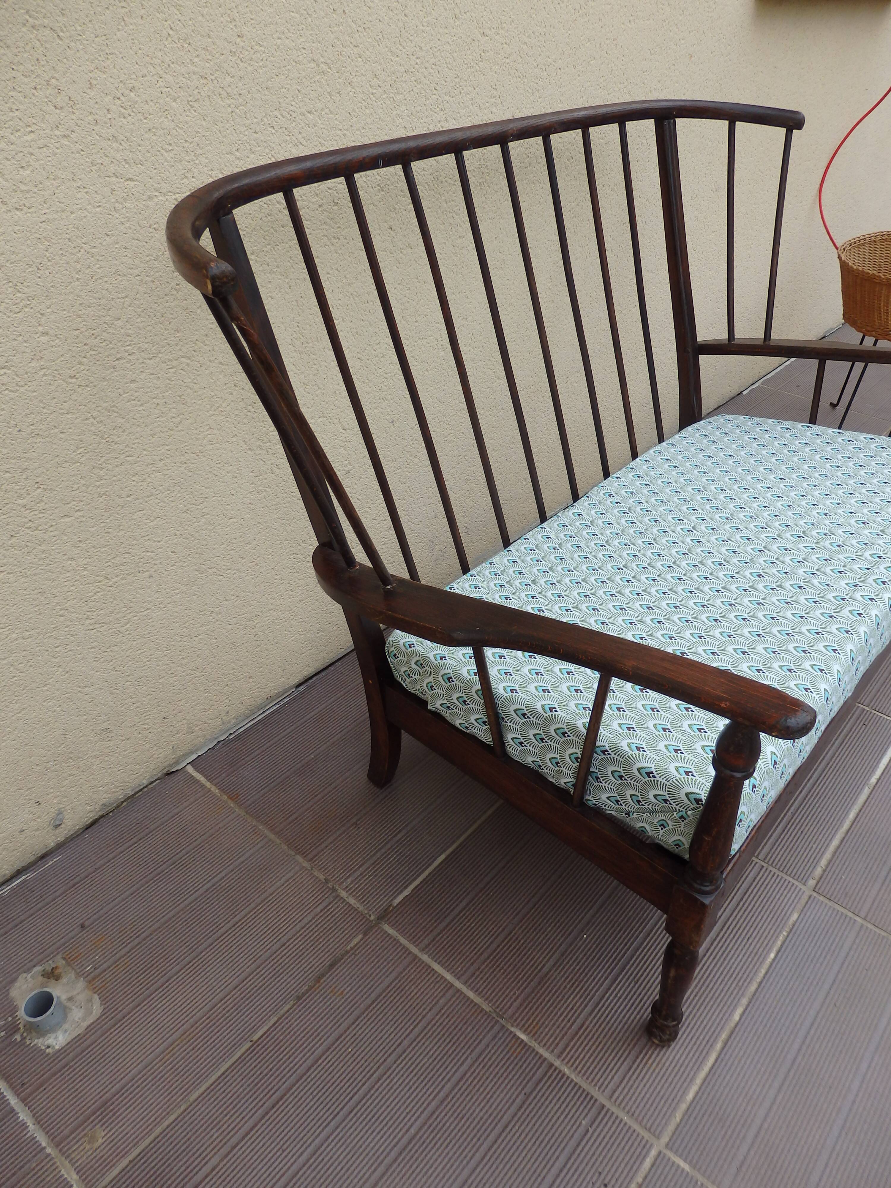 Baumann vintage 2-seater sofa bench