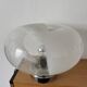 Mazzega Murano Lamp Puliginiso Glass and Stainless Steel 1971