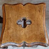 Paire anciens tabourets bois sculpté