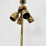 Lampe de table italienne dorée de style Hollywood Regency