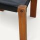 Chair S24 by Pierre Chapo – Solid elm and black leather – 1970