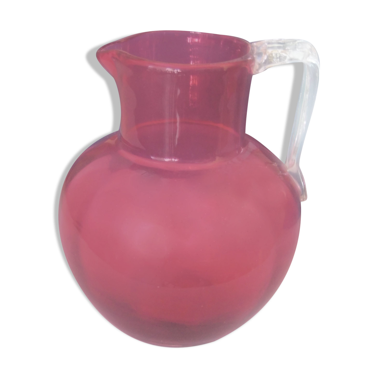 Pitcher, blown glass water pot
