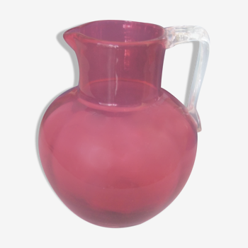 Pitcher, blown glass water pot