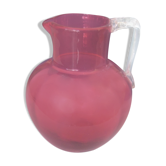 Pichet pot à eau en verre soufflé