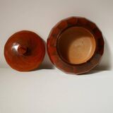 Round wooden box