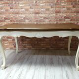 Folding oak table provence style