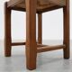 Set of 6 rustic oak ladder-back chairs with rush seats, France, 20th centur
