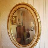 Restoration style oval mirror