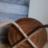 Tabouret d'atelier pieds en tubes métal industriels