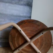 Workshop stool feet in metal tubes