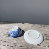 4 tasses porcelaine bleu Japon