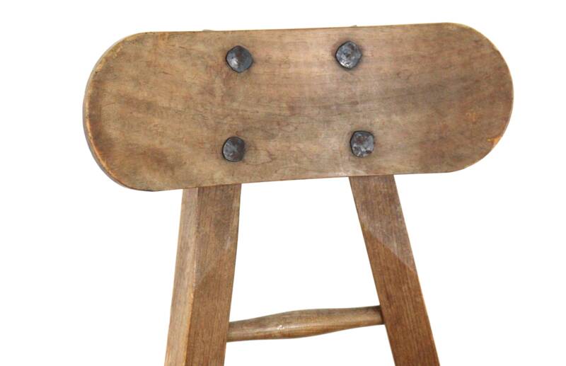 Ensemble de 2 chaises tripodes brutalistes