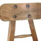 Ensemble de 2 chaises tripodes brutalistes