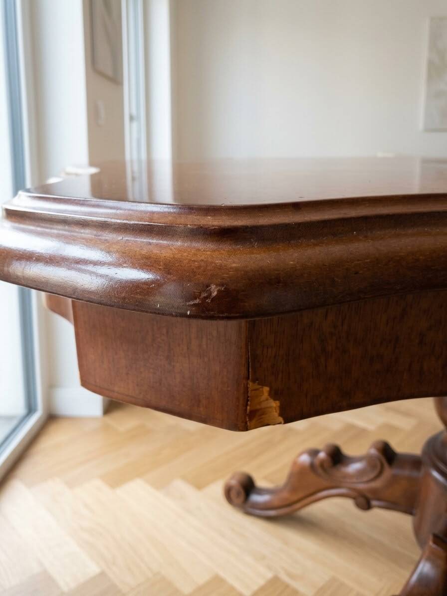 Table Art Déco bois violon