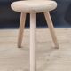 Light wood tripod stool ter