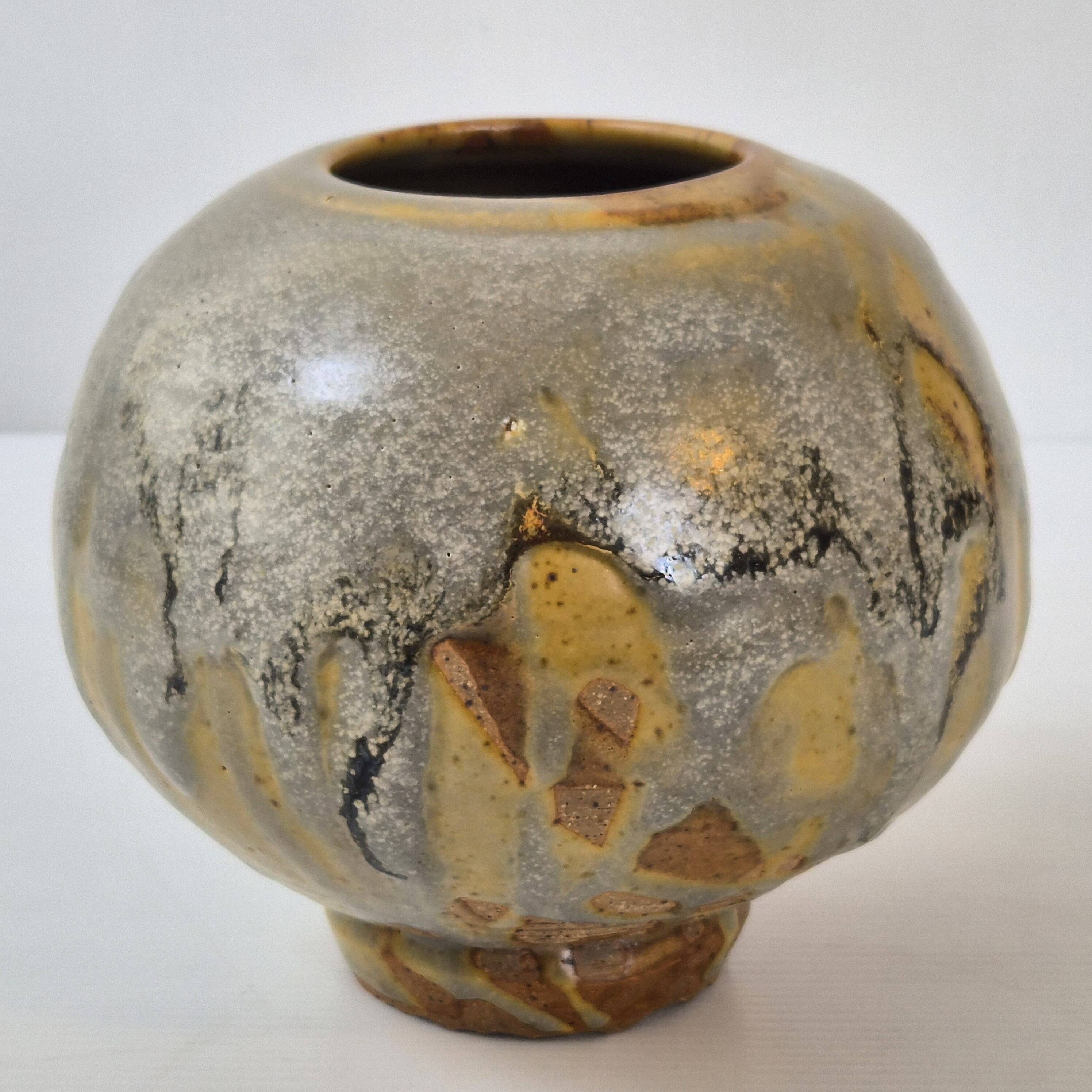 1940s vintage stoneware vase