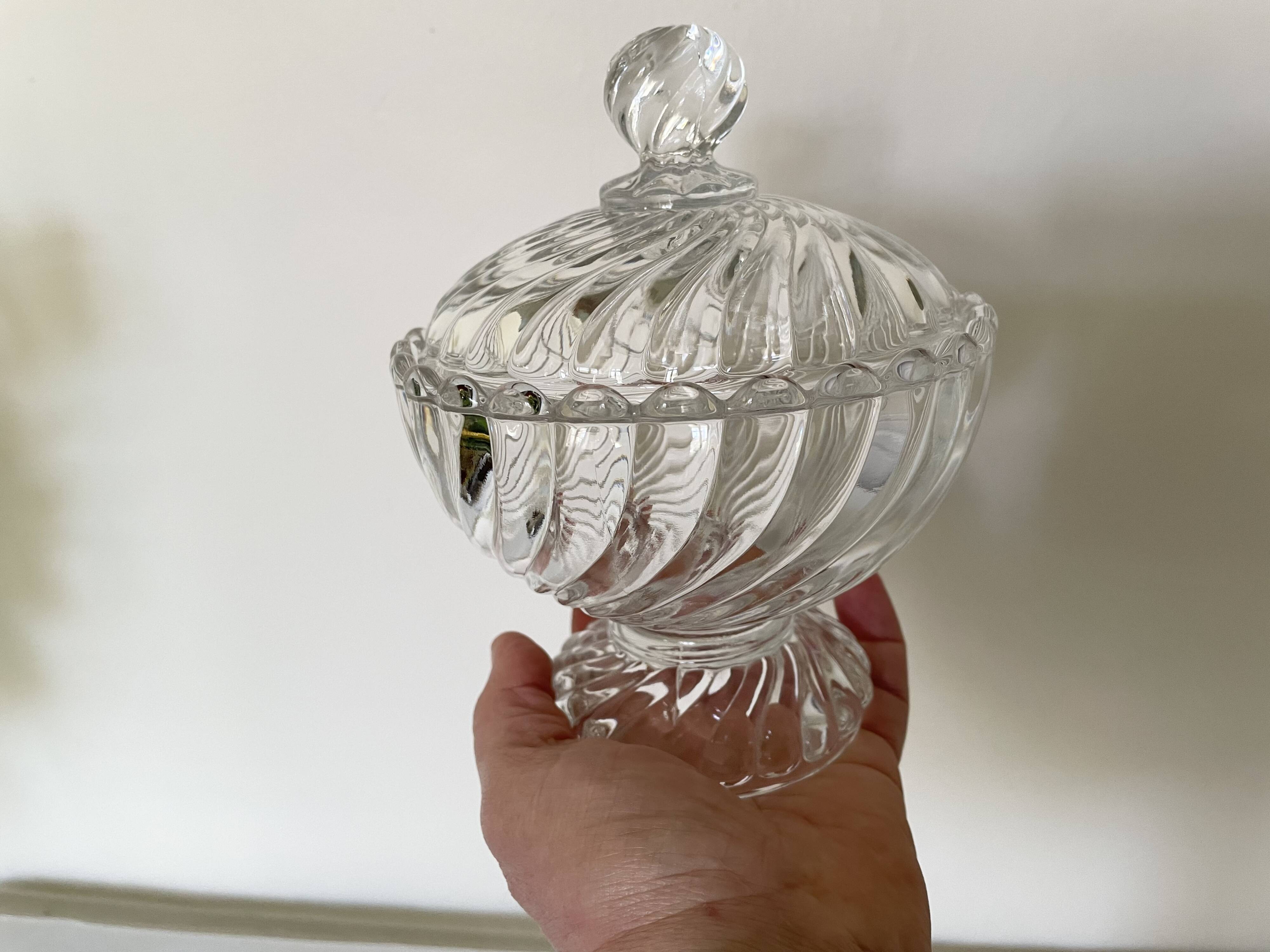 Baccarat crystal candy box, Bamboo model