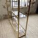 Brass shelf 1970 Belgo Chrom regency