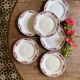 Set of 6 antique flat plates - Saint Amand Céranord