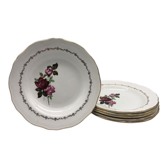 Assiettes creuses “ L’Amandinoise”, modèle Françoise