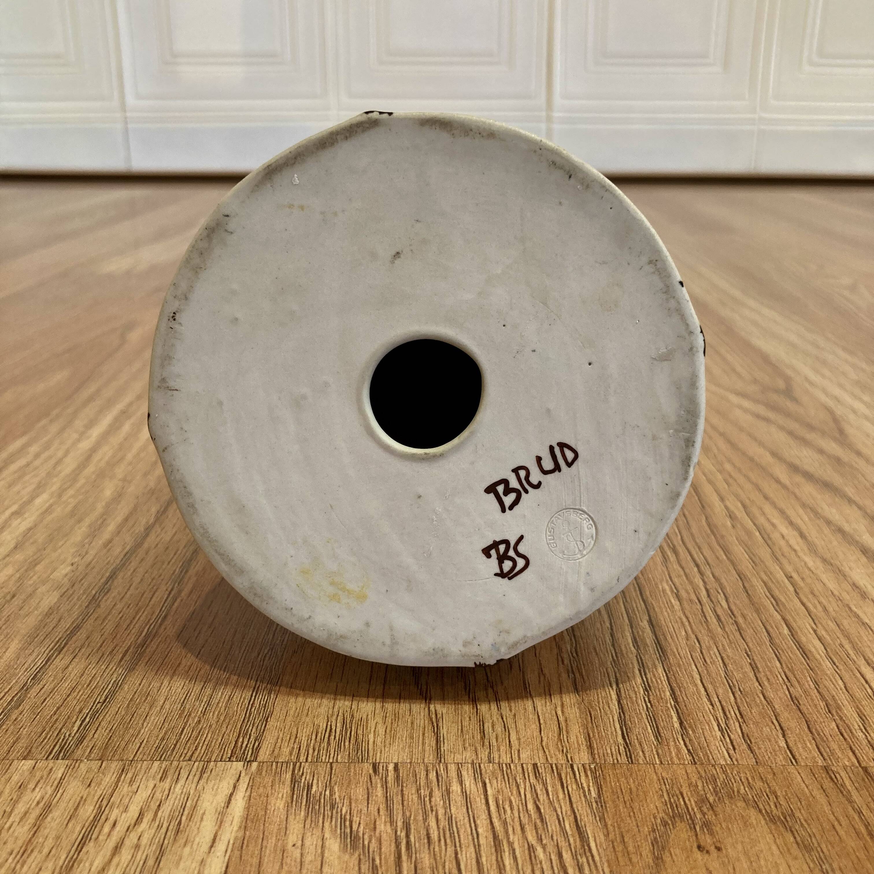 Pair of candlesticks signature "Scandinavian Design 1950".