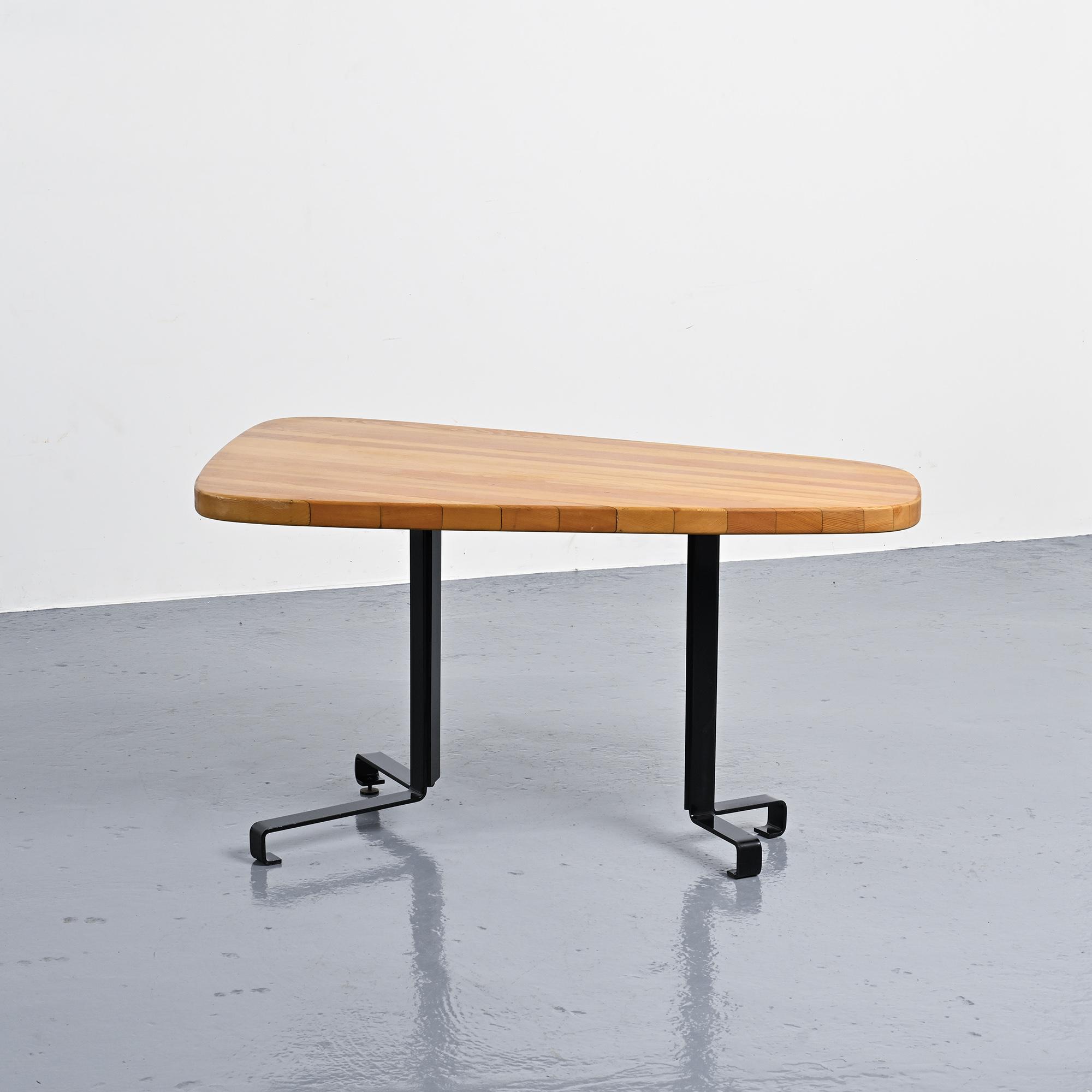 Free-form table by Charlotte Perriand, Les Arcs around 1986.