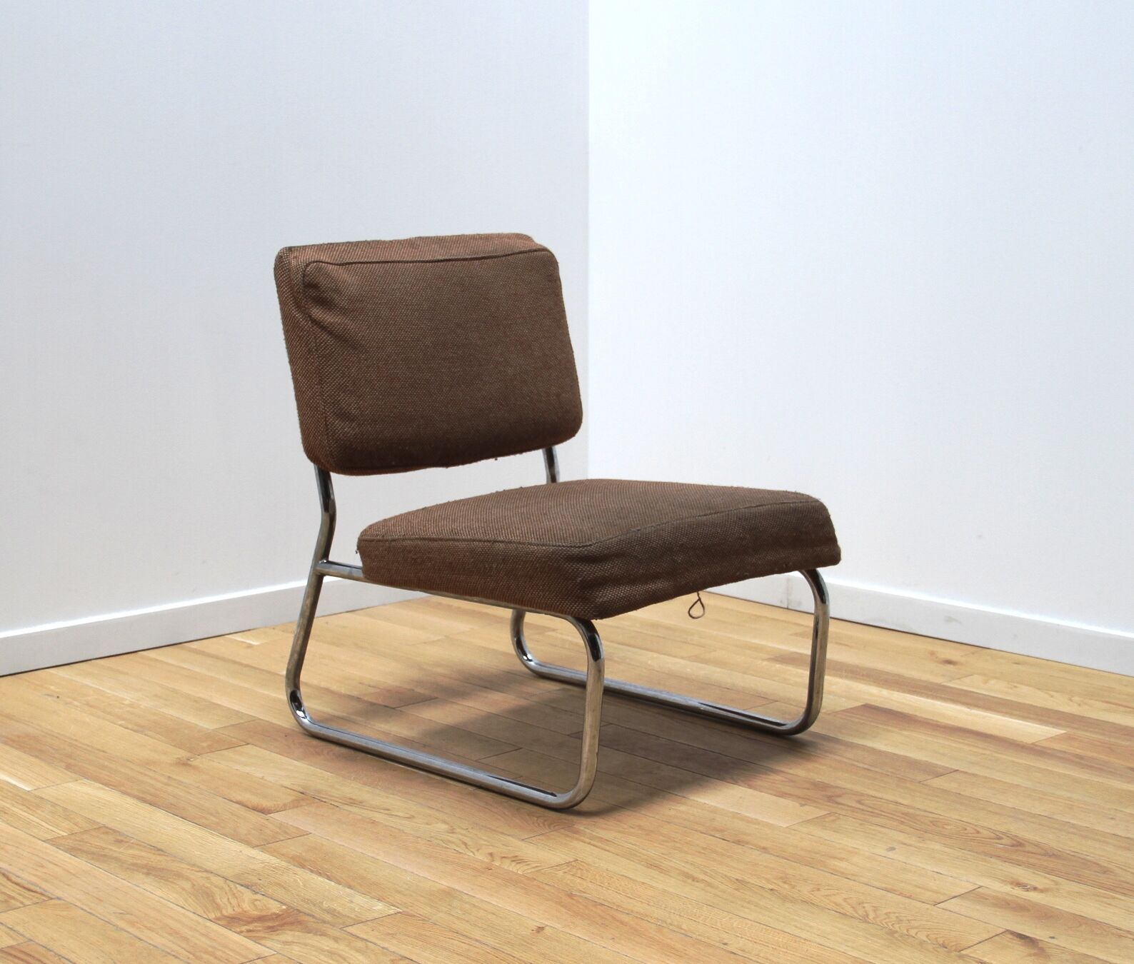 Suite of 3 vintage armchairs 50s