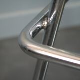 Bar stool Harry Bertoia Knoll chrome red cake