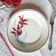 Mismatched antique earthenware dinner plates